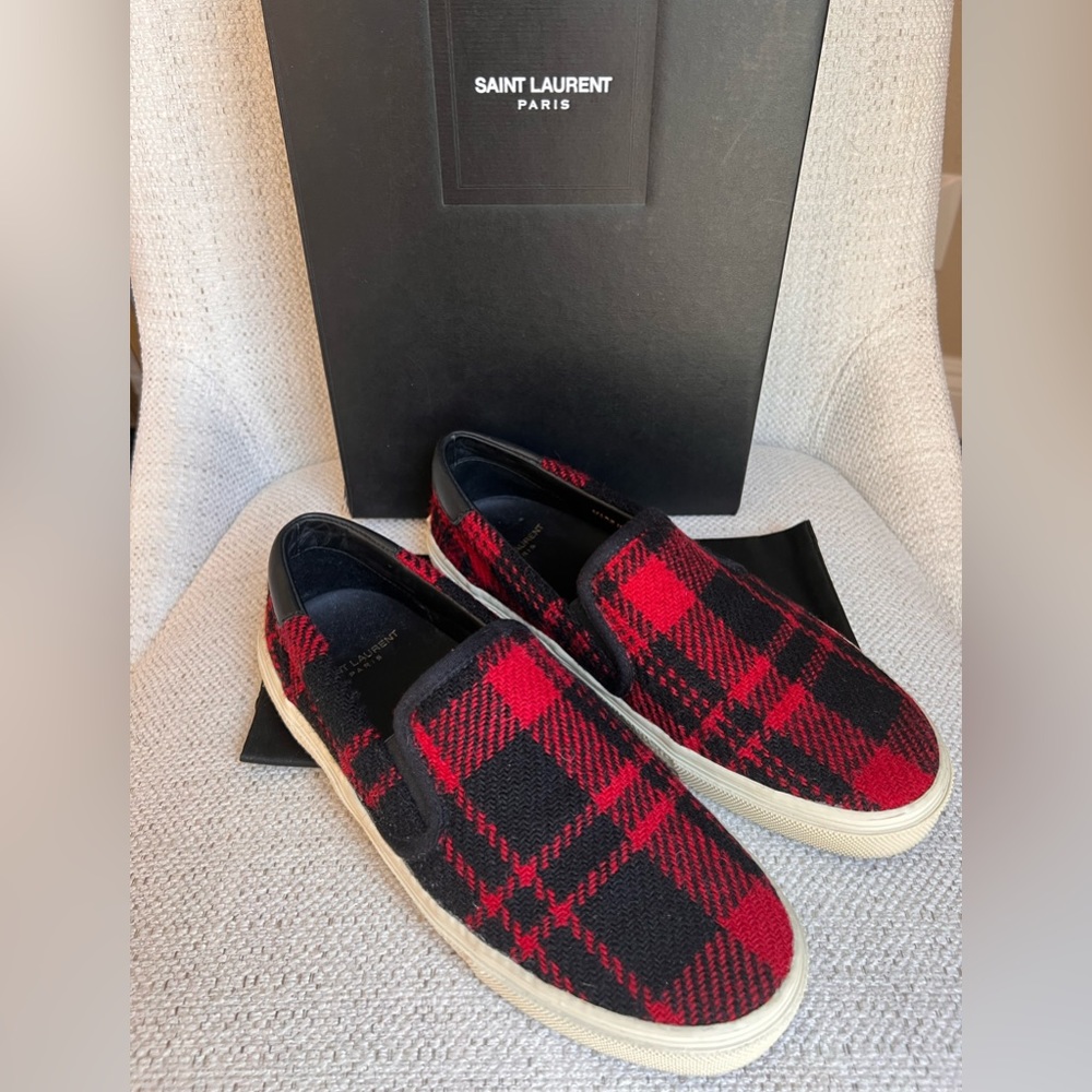 Saint Laurent Paris Harris Tweed shoes size 38 size Size 8